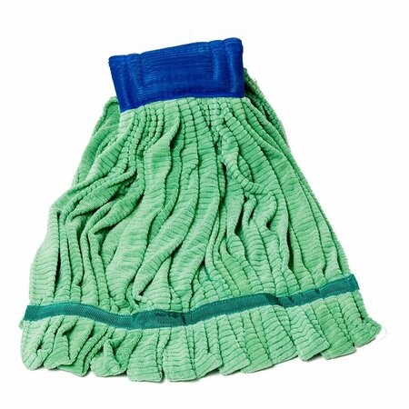 MONARCH BRANDS Microfiber Tube Mop - 11oz , Green, 12PK M600011G-CS